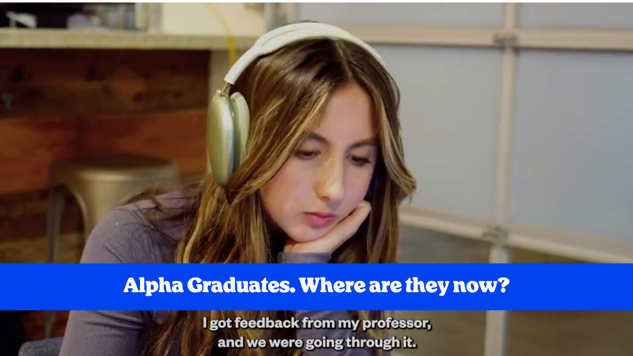 Alpha Graduates on Thriving at Top Colleges