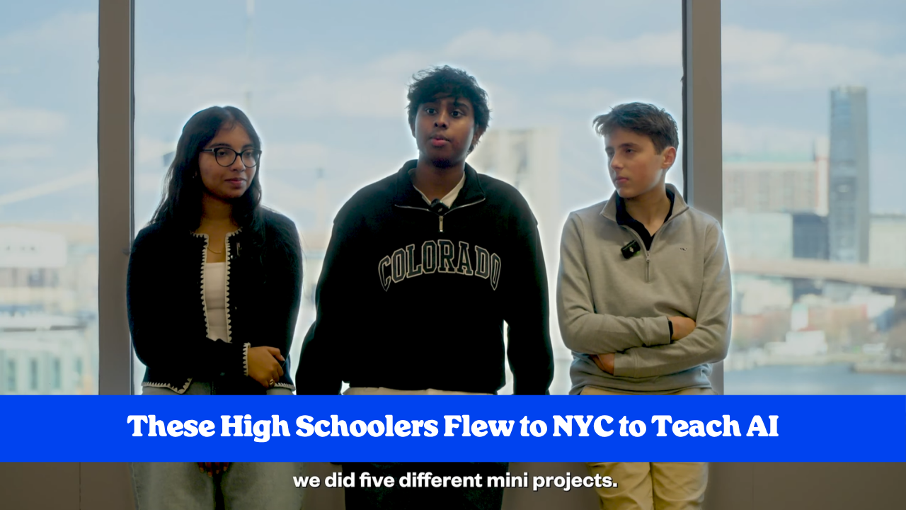 These High Schoolers Flew to NYC to Teach AI