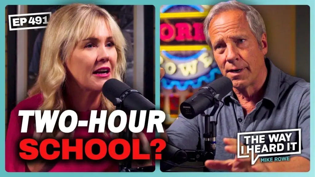 MacKenzie Price and Mike Rowe on The Way I Heard It episode 491, Two-Hour School