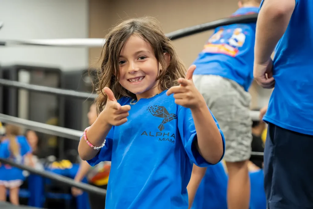 Alpha students at a school activity